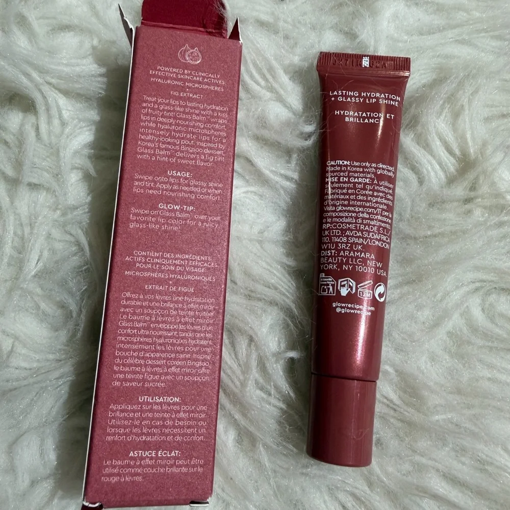NEW Glow Recipe Glass Balm Lip Treatment Fig Rosy Mauve Lip Gloss